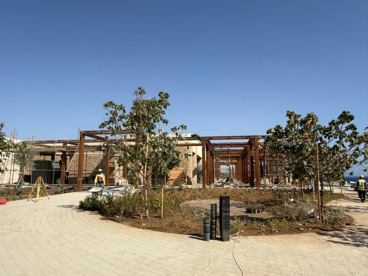 Resort outdoor dining area